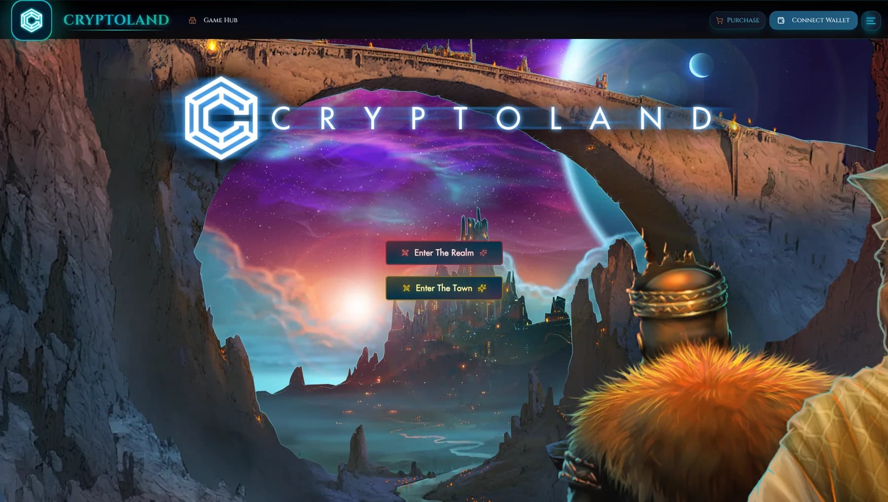 CryptoLand website design