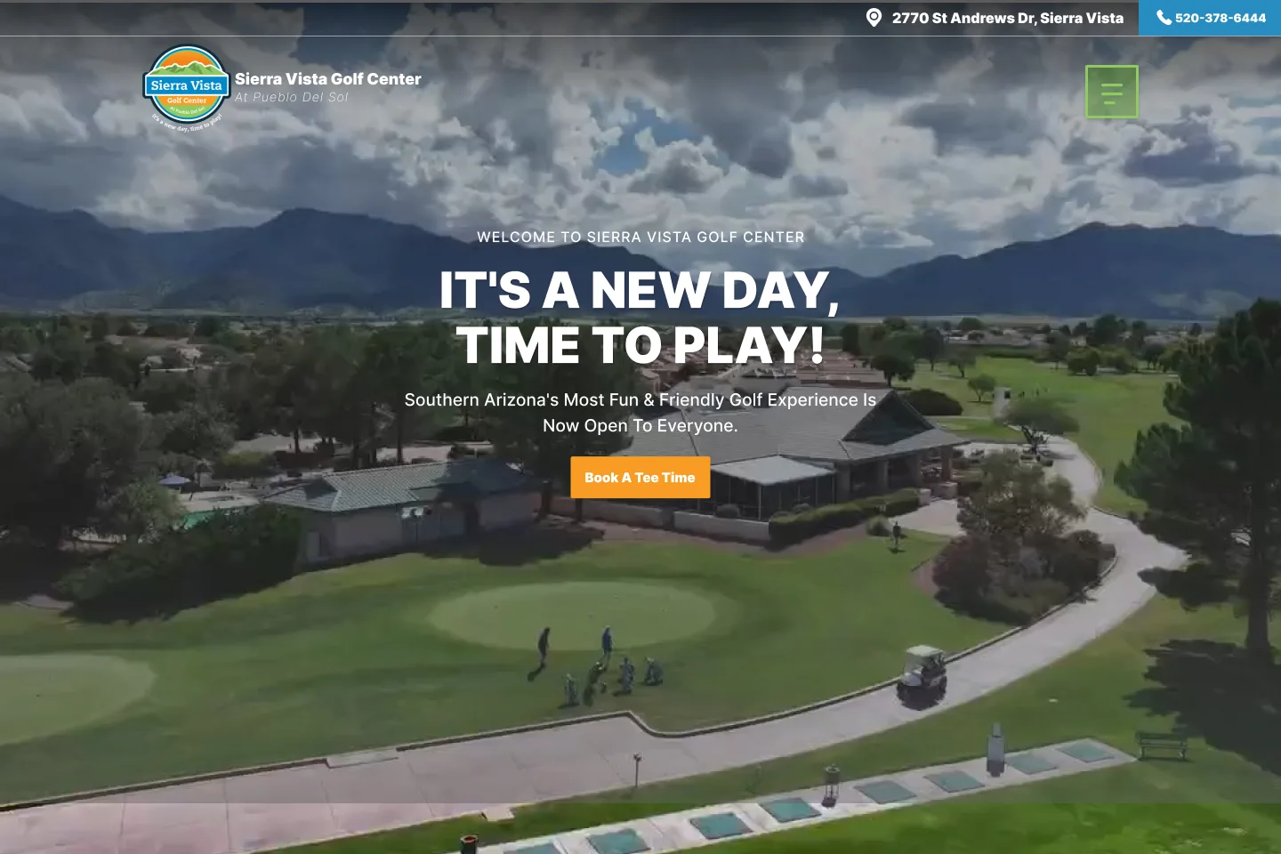 Sierra Vista Golf Center home page