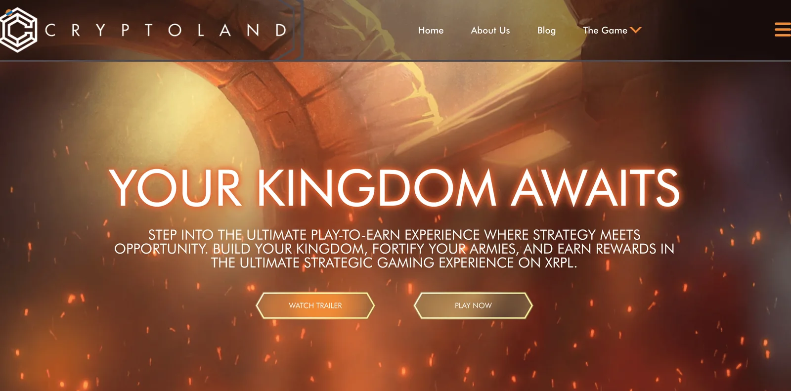 CryptoLand website design