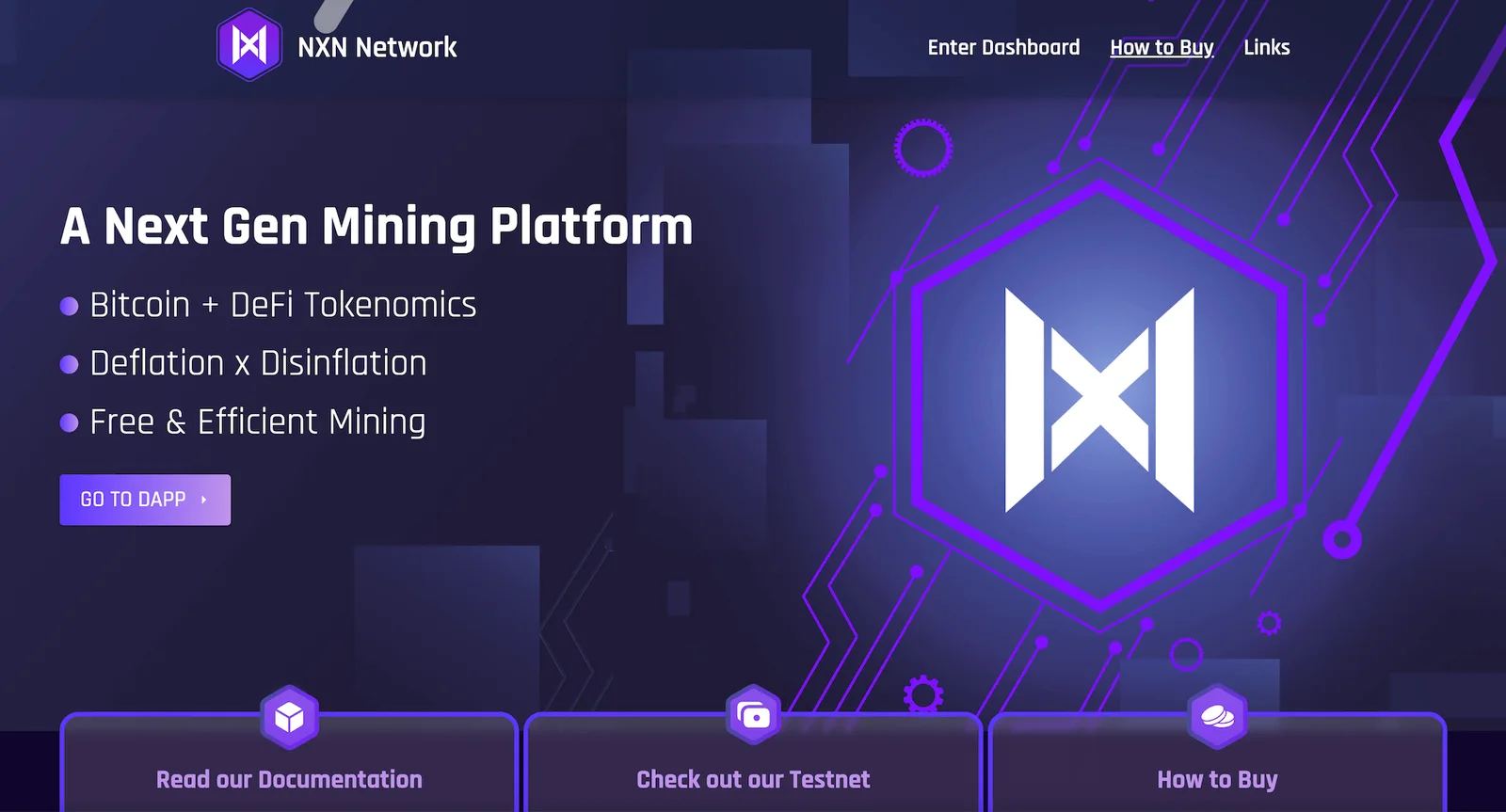 NXN website design