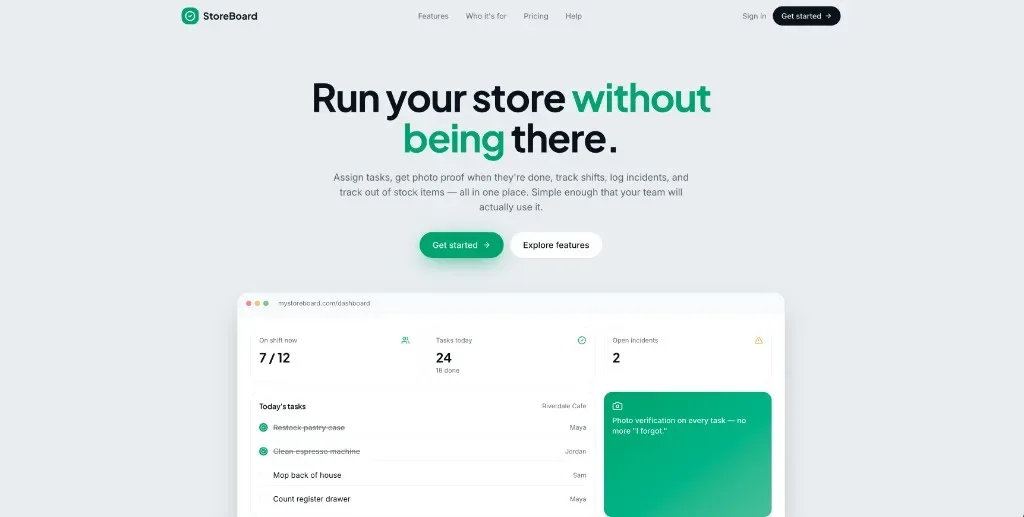 StoreBoard project