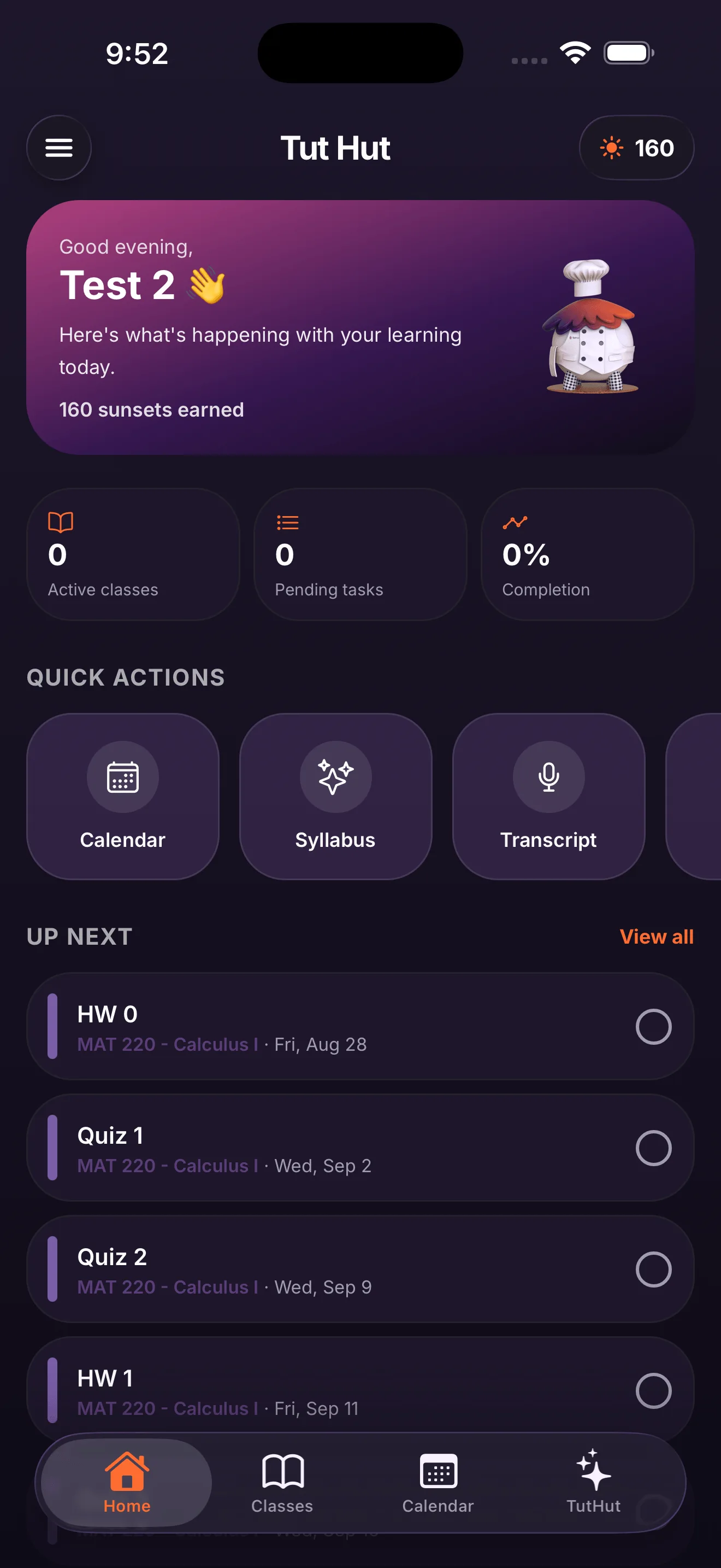 TutHut product interface