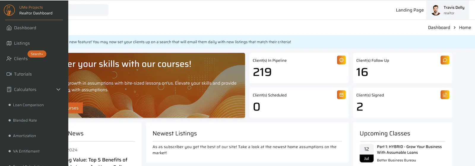 Ume Projects product interface