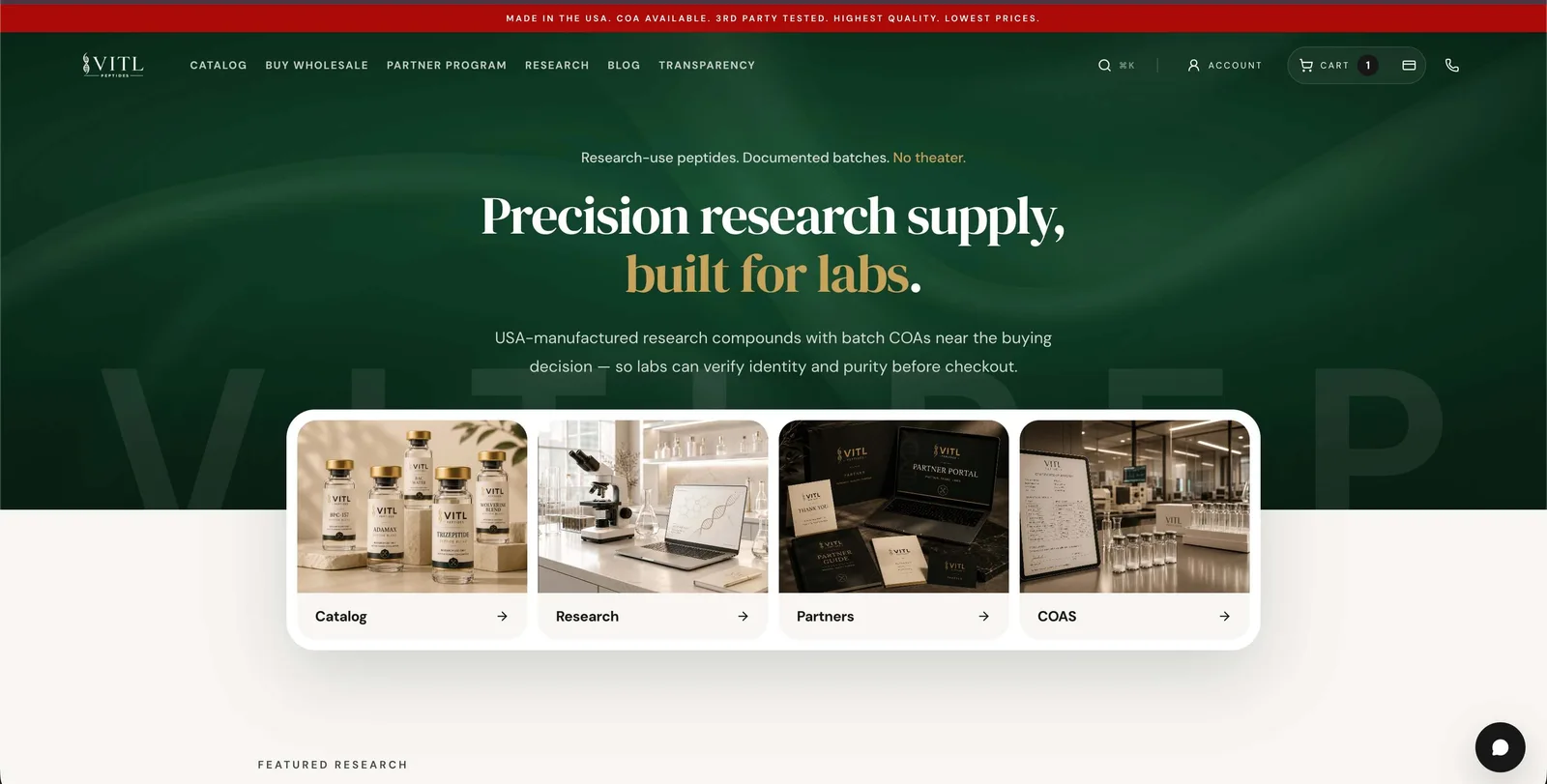 Vitl Peptides project