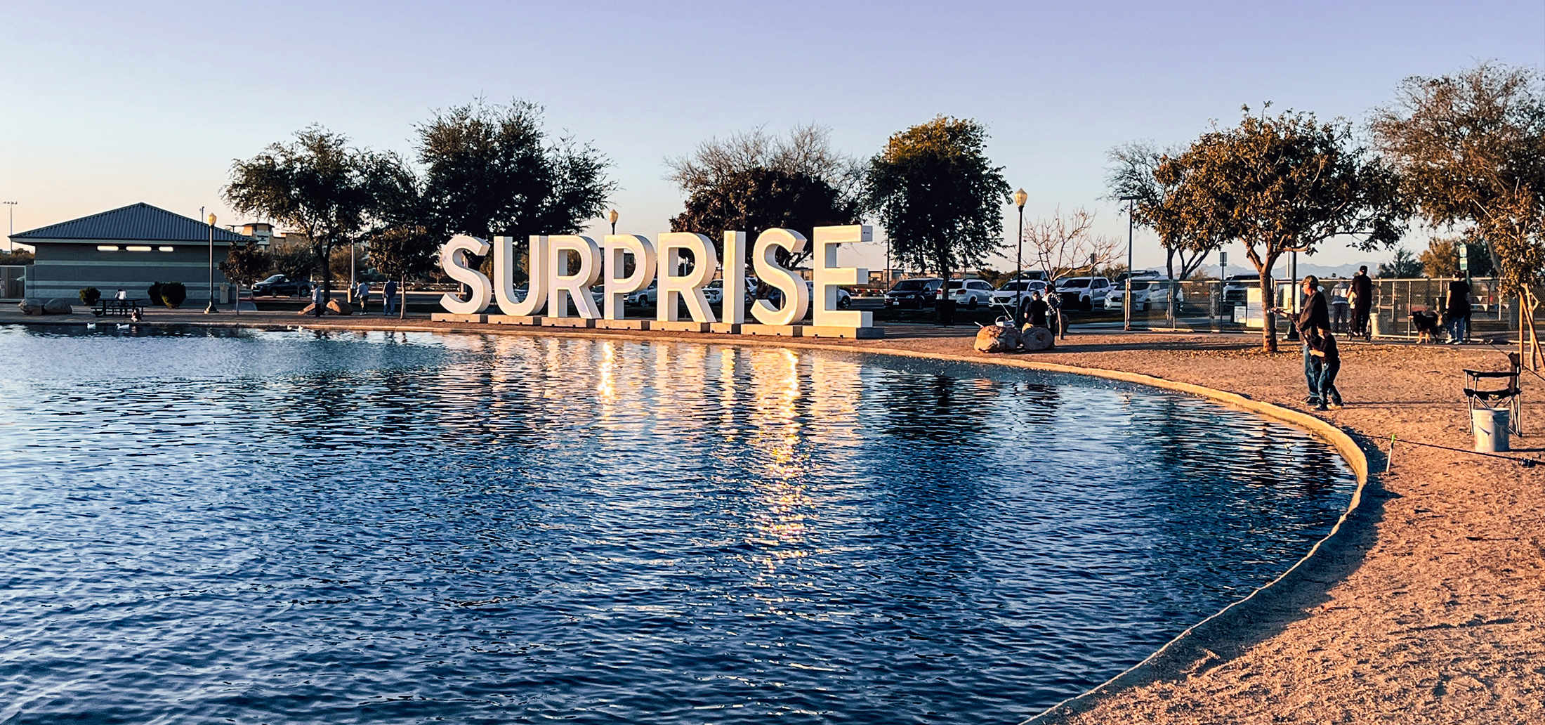 Surprise, Arizona skyline and local area