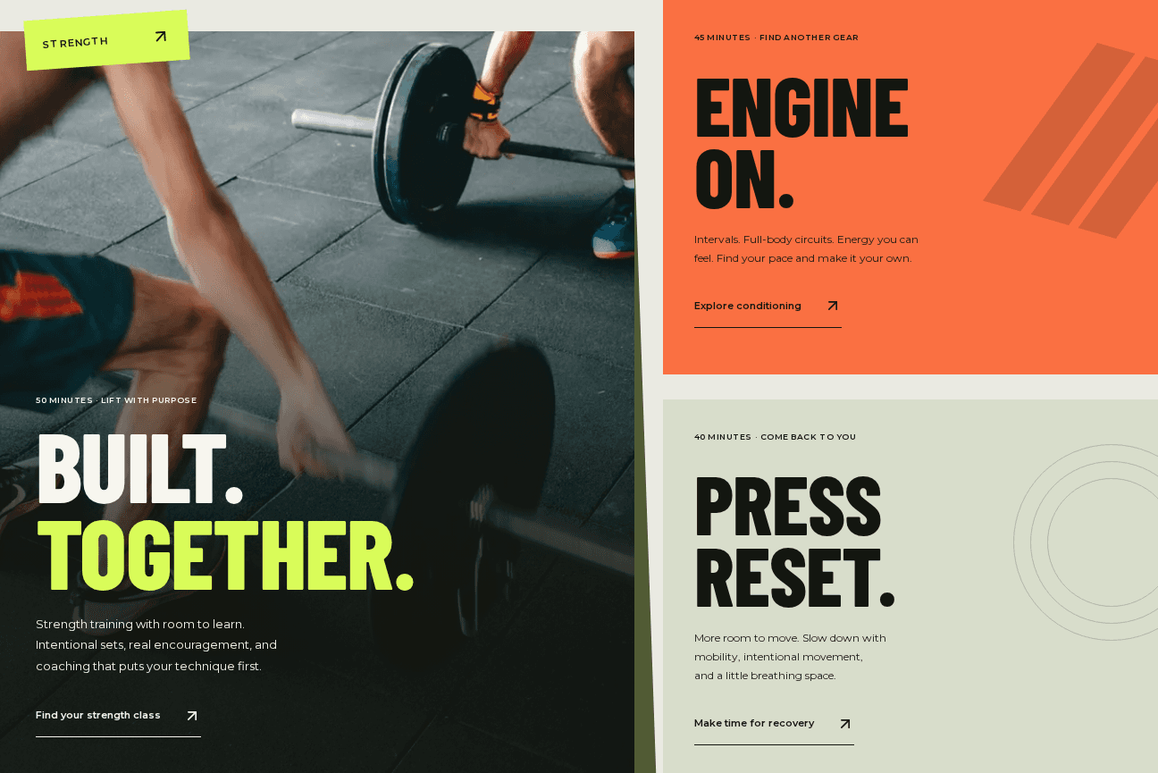 FORM Athletic strength, conditioning, and recovery imagery with distinct training descriptions