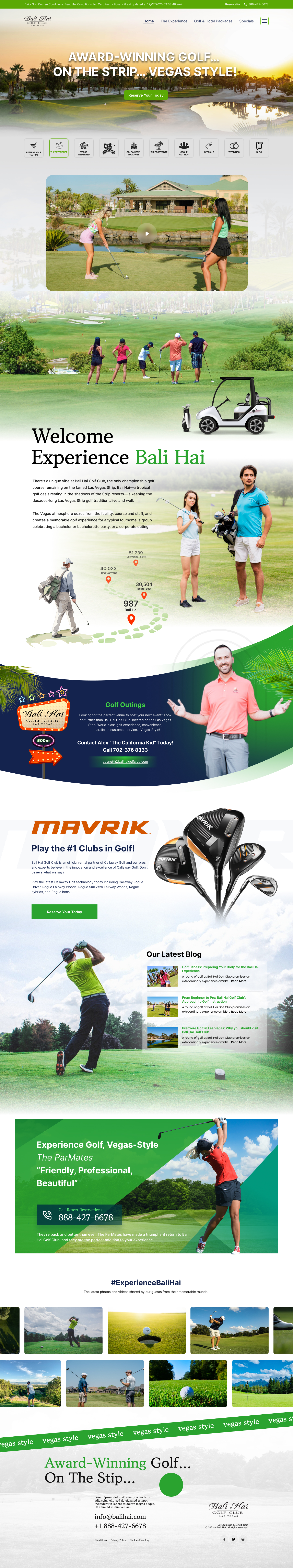 Bali Hai Golf Club website