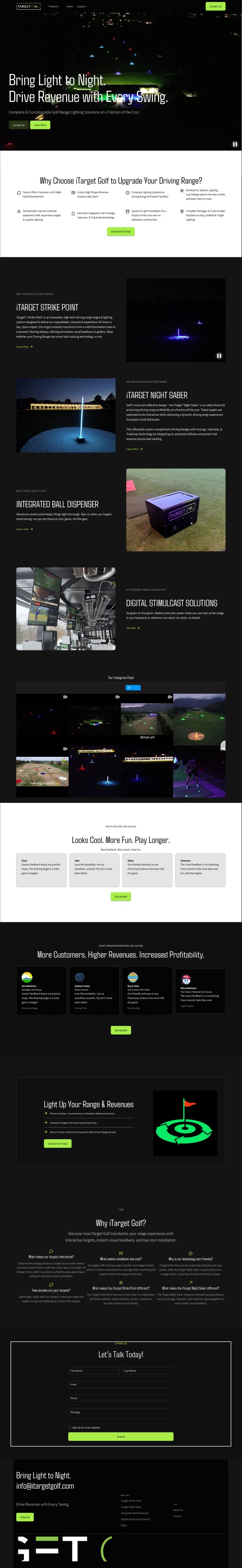 iTarget Golf website