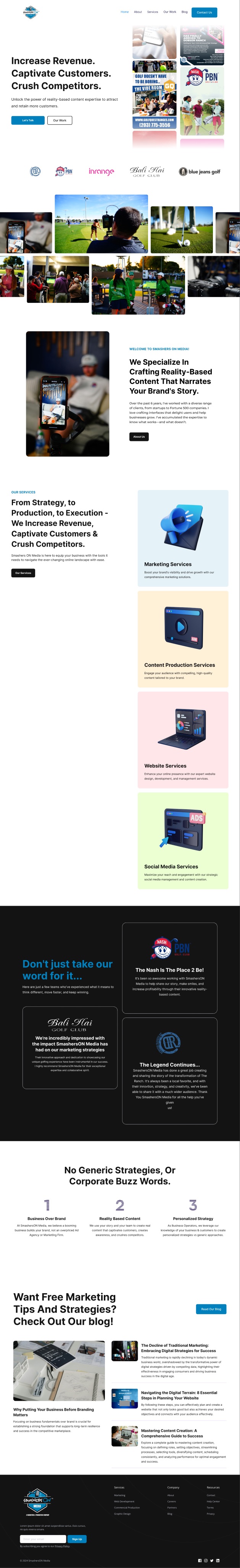 SmashersON Media website